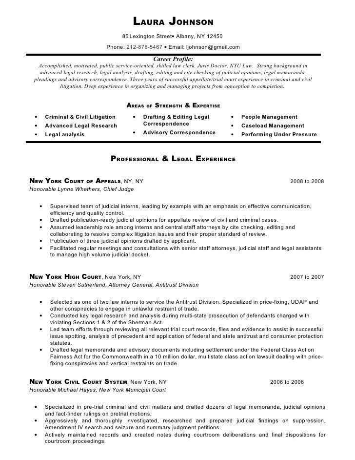 litigation attorney resumes