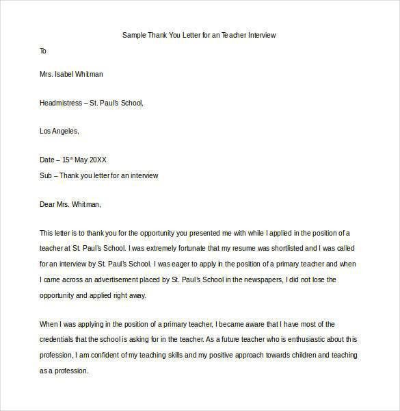 sample thank you email