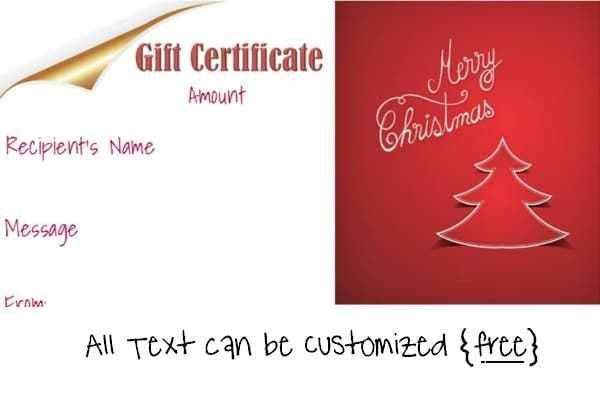Christmas Gift Certificate Templates