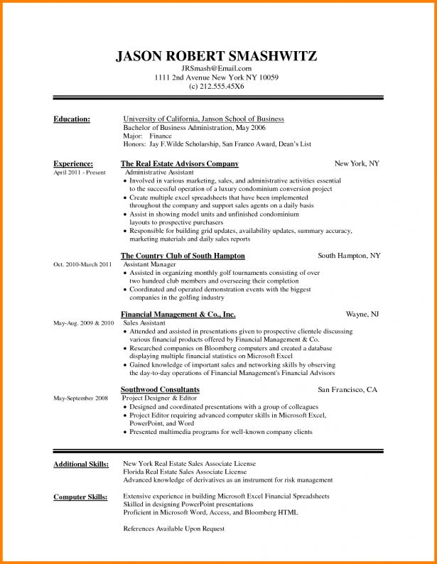 different resume types