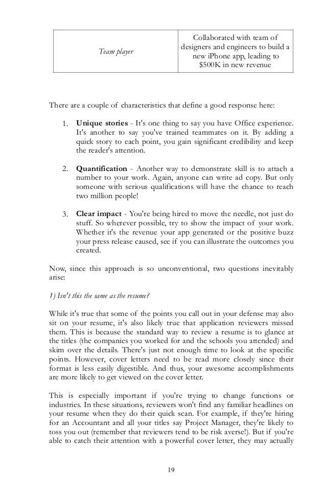 define cover letter