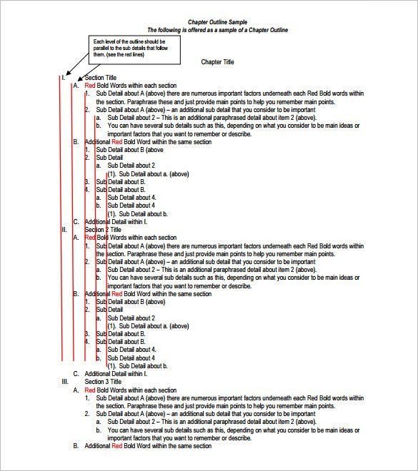 template outline