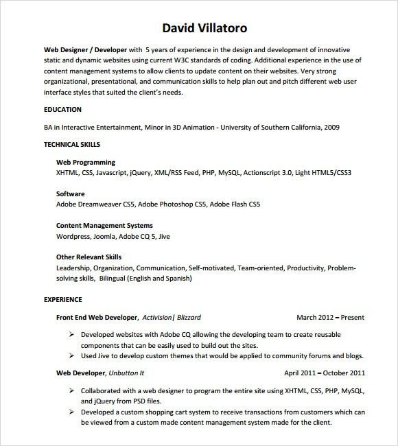 annotated resumes