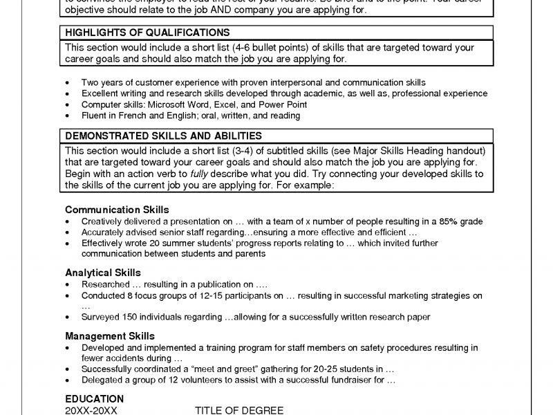communication skills examples for resume
