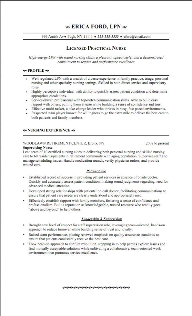 lpn resumes samples