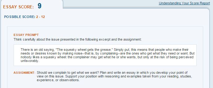 sat 12 essay examples