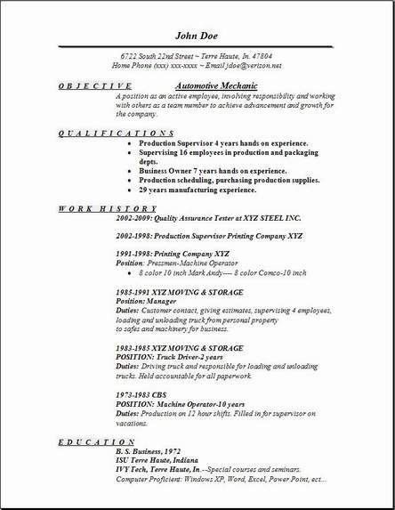 automotive technician job description