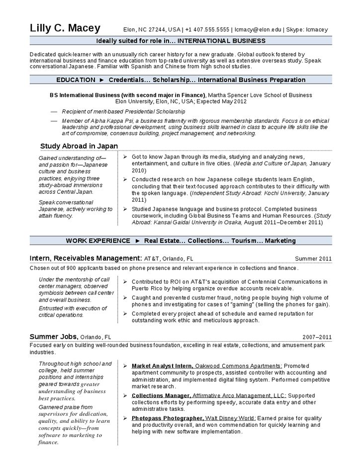 resume samples for business analyst entry level