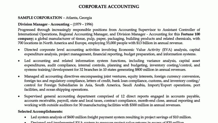 professional summary example for resume