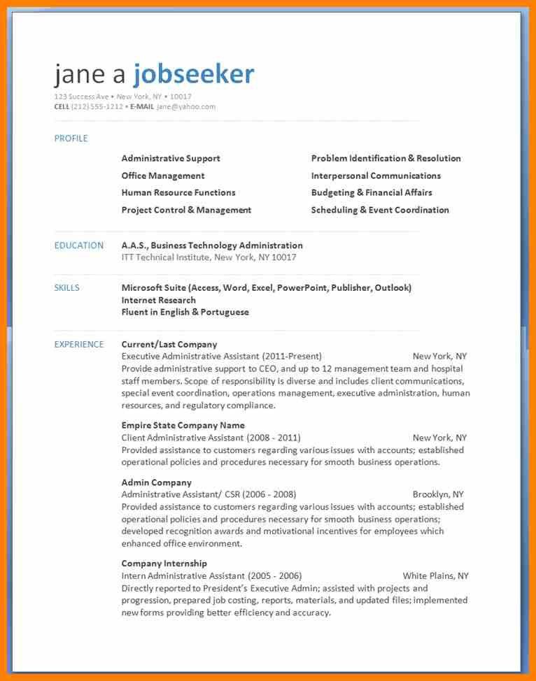 employees profile template