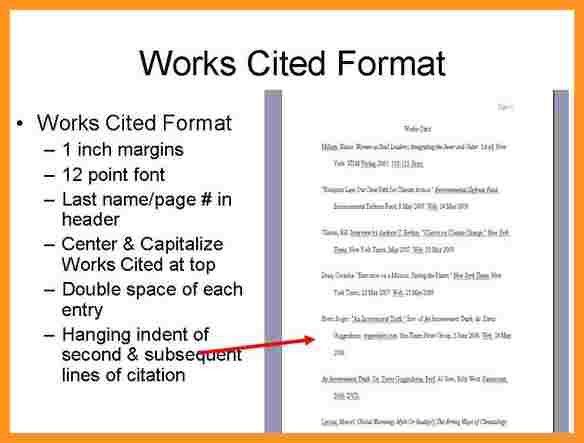 work cited format