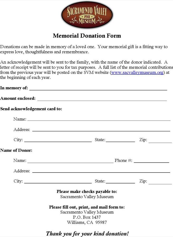 donations list template