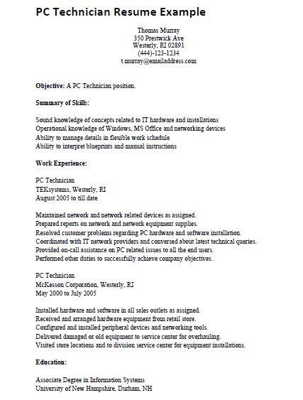network technician cover letters