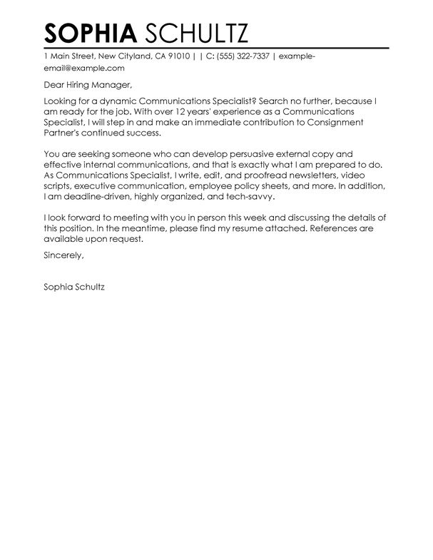 associate media director cover letter