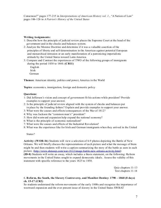 example of dbq essay