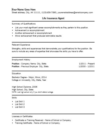 sample ramp agent resume