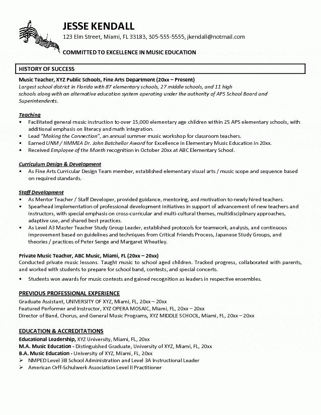 teachers biodata
