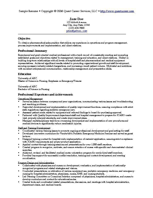some sample of resumes