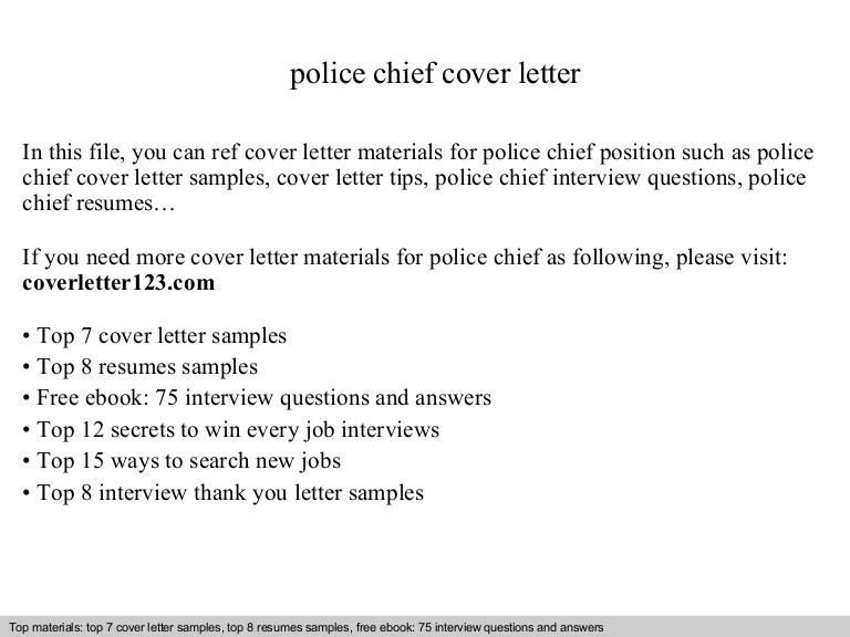 assistant police chief cover letter