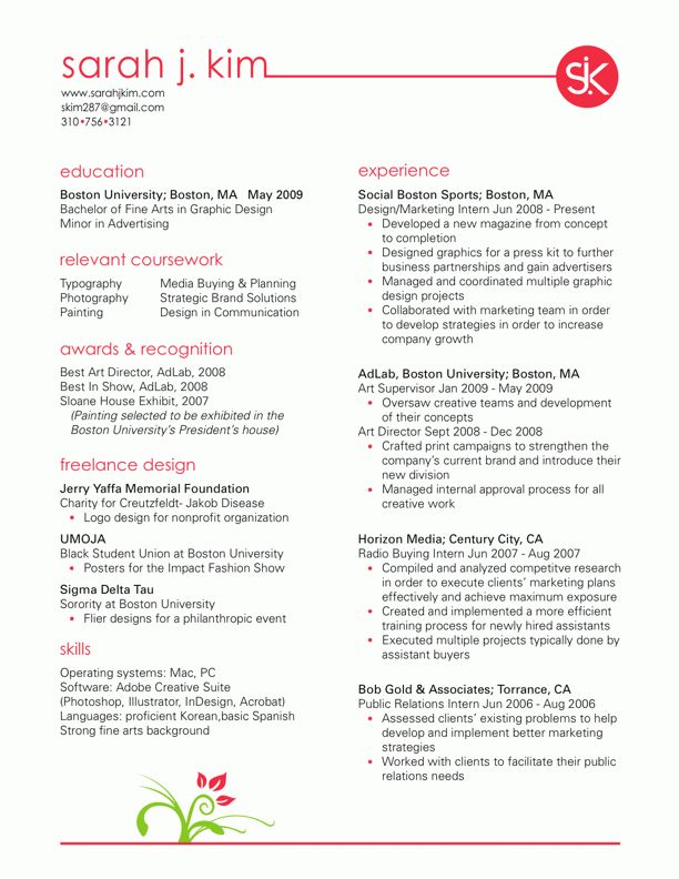 creative resume objective