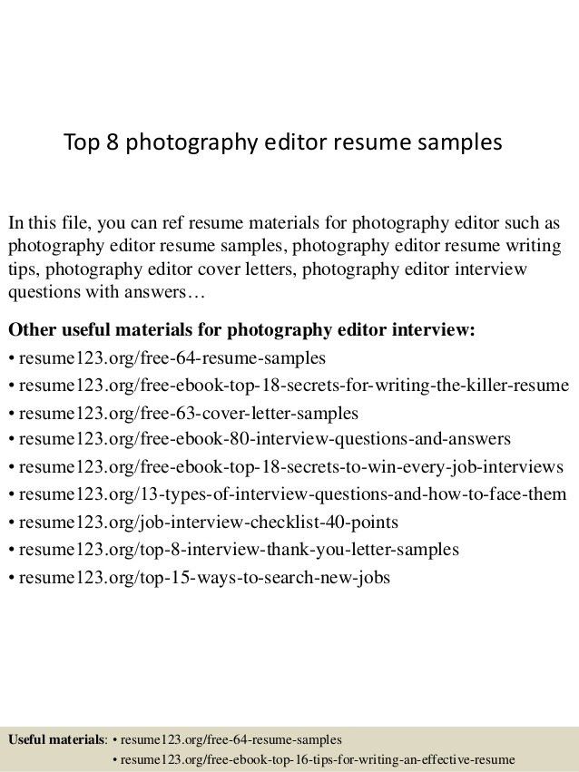 editor resumes