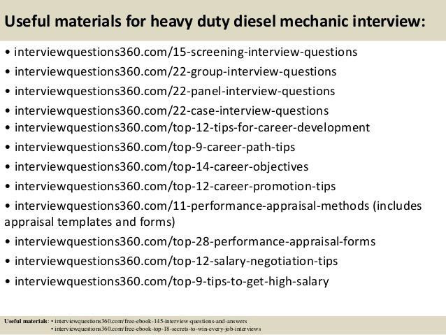mechanic responsibilities