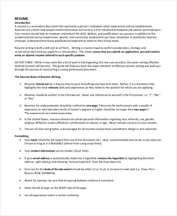 can a resume be 2 pages