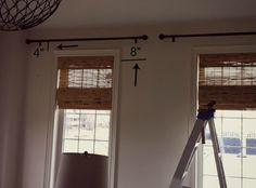 The Easy Way To Hang Your Curtains Follow Diagram People Draw Where To Hang Curtain Rods
