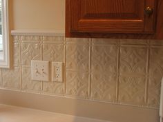 Decorative Ceiling Tiles Why Didn T I Think If This Backsplas American Tin Ceiling Tiles For An Affordable Durable Backsplash
