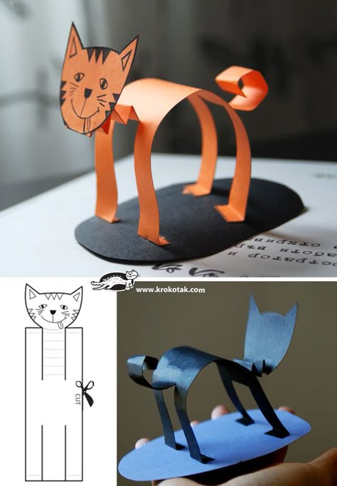 Поделки кошки из картона своими руками Поделки кошки из картона своими руками