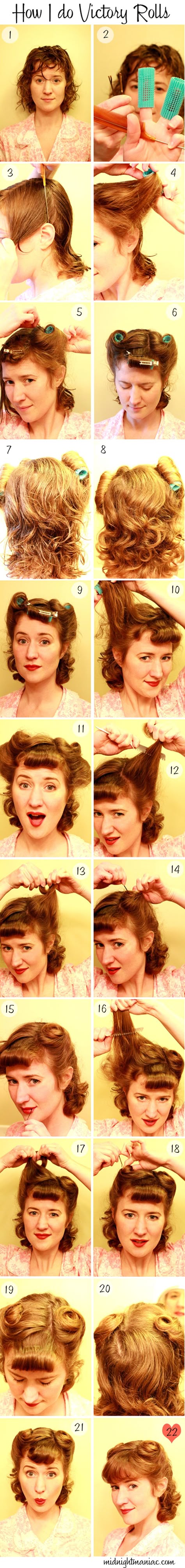 Прически victory rolls Прически victory rolls