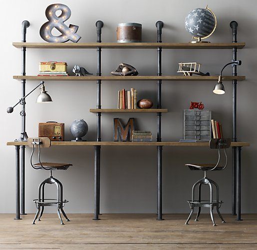 17 Phenomenal Industrial Home Office Design Ideas