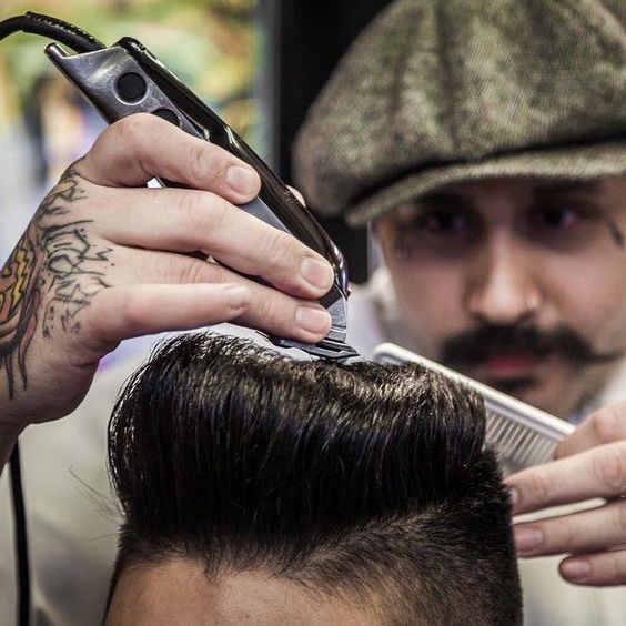 @hirollers_barbershop in Vegas with @psychobilly7boy RESULT ***Barber Life USA. A journey across America with @hairpomades exploring men's barbershop and grooming culture*** Barber Life, Hair Cuts, Hair Stylist, Mens hairstyles, Barber Shop decor, Barbershop Design Interior, Barbershop design, Barber Shop Ideas