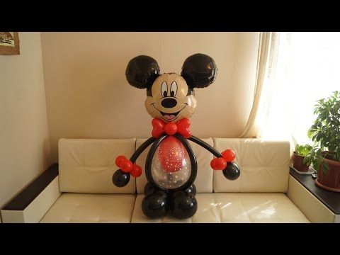 Как сделать микки мауса из шаров своими руками 34