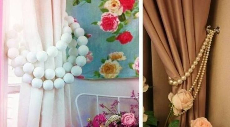 Как задекорировать шторы своими руками 67