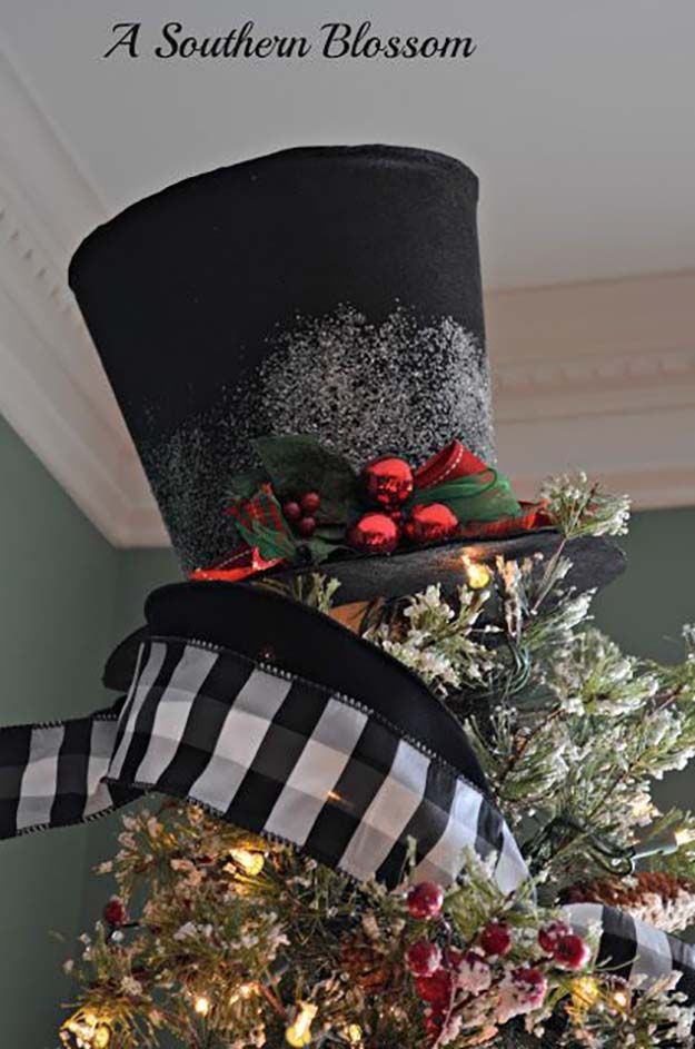 25 Unique Christmas Tree Hat Ideas On Baby Diy Christmas Tree Topper Ideas