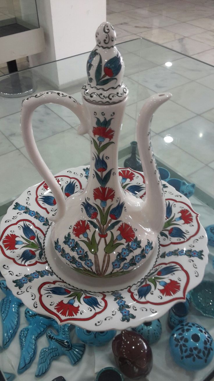 Cini Ibrik Takimi Seramik Vazolar Taki