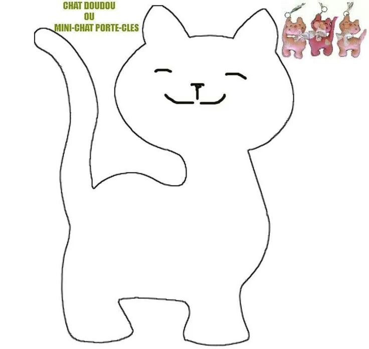 Выкройки игрушек из фетра кошек Выкройки игрушек из фетра кошек