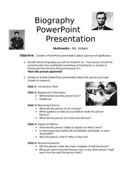 powerpoint biography template