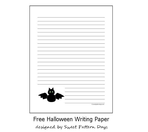 Spider Writing Paper