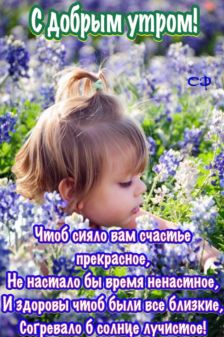 Доброе утро для детей картинки красивые