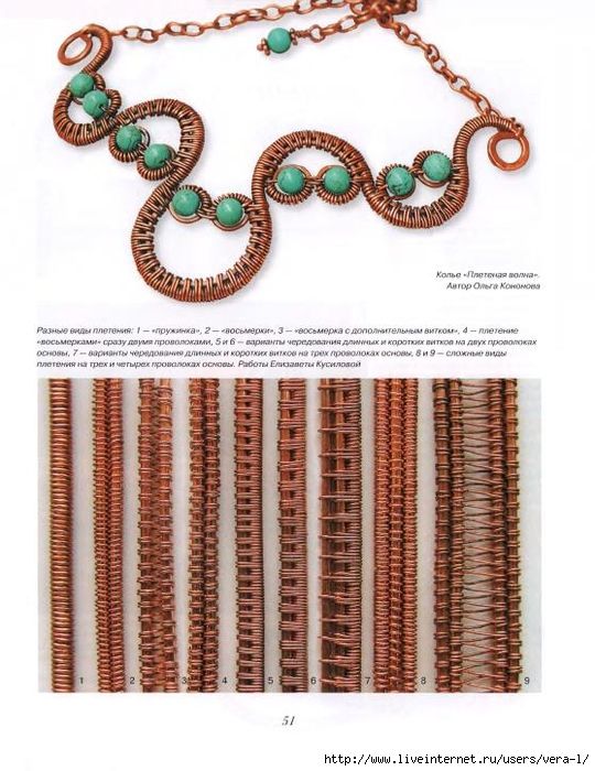 Техника плетения из проволоки wire wrap Техника плетения из проволоки wire wrap