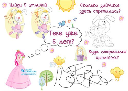 Открытки для девочки 5 лет с днем рождения 78