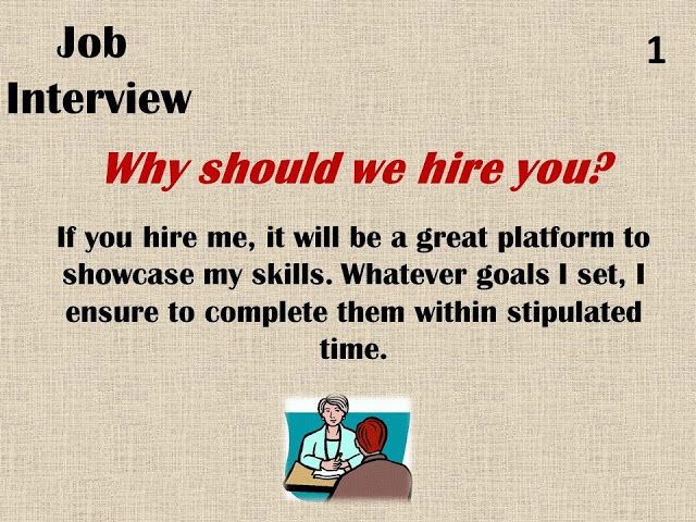 why should we hire you interview questions livecareer 7689710