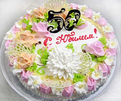 торт на юбилей 50 лет женщине цена отличие