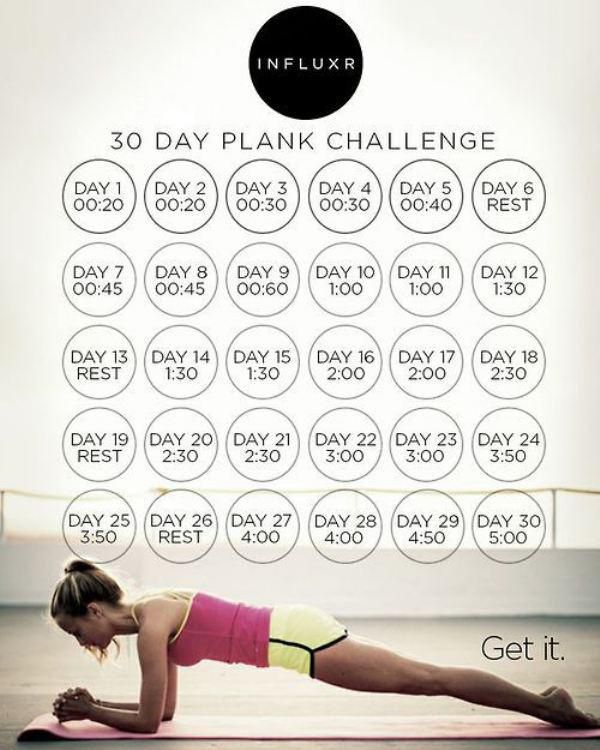 30 day plank challenge