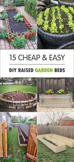 15 Cheap & Easy DIY Raised Garden Beds #Beds #Cheap #DIY #Easy #Garden #raised