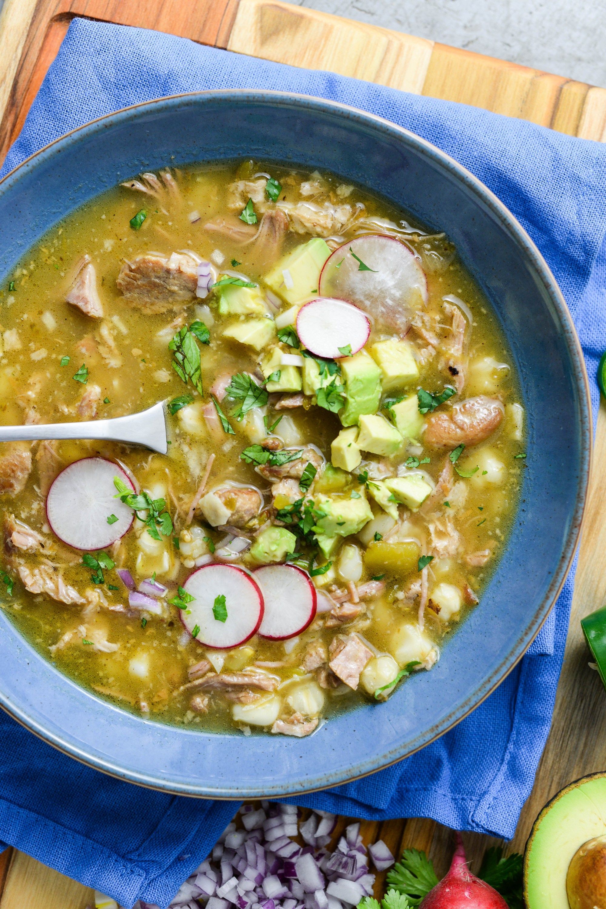 Comforting Pork & Hominy Stew is An Easy Take on Pozole Verde • Homemaker's Habitat