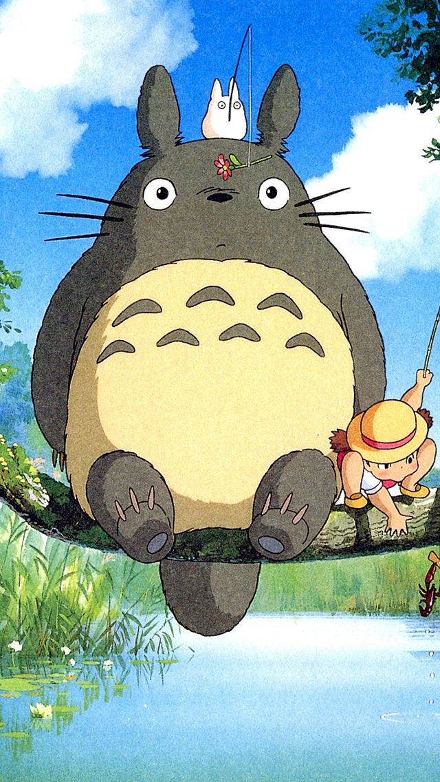 ↑↑TAP AND GET THE FREE APP! Art Creative Anime Asia Cartoon Multicolor Nature River Sky HD iPhone Wallpaper
