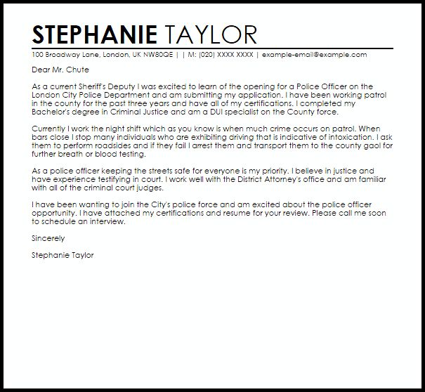 District attorney internship cover letter